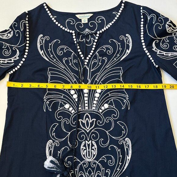 Sundance Palace Tunic with Beading and Embroidered Detailing Size Small - Picture 9 of 11